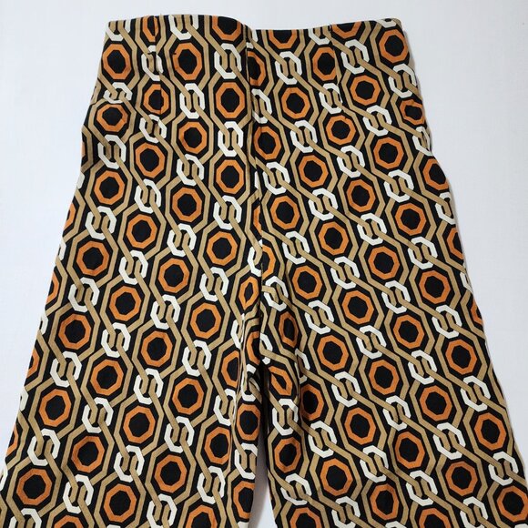 Jules & Leopold Geometric Print High Rise Pull On Wide Leg Crop Pants - Picture 3 of 7